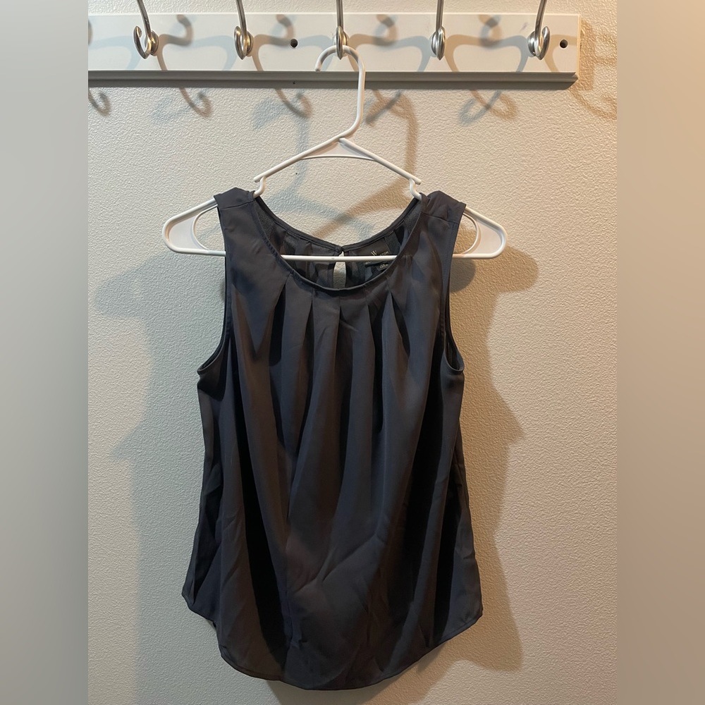 Worthington Tank Blouse Dark Gray Size Small